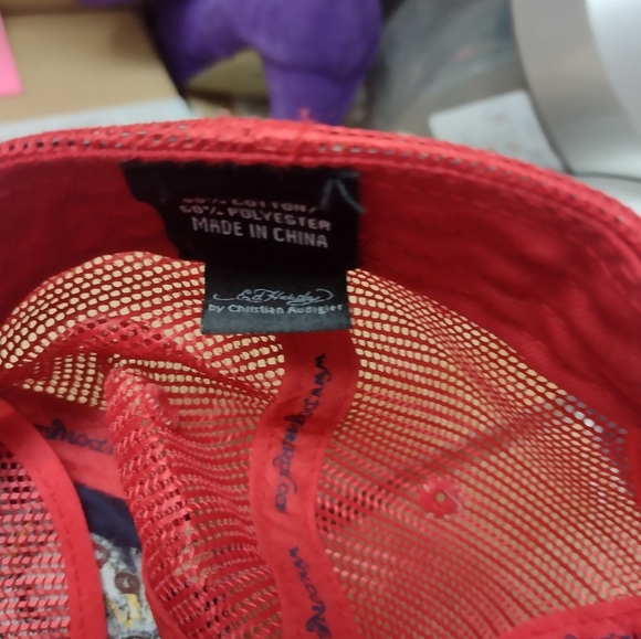 Don ED Hardy bling skull cap adjustable adult size - Picture 3 of 3